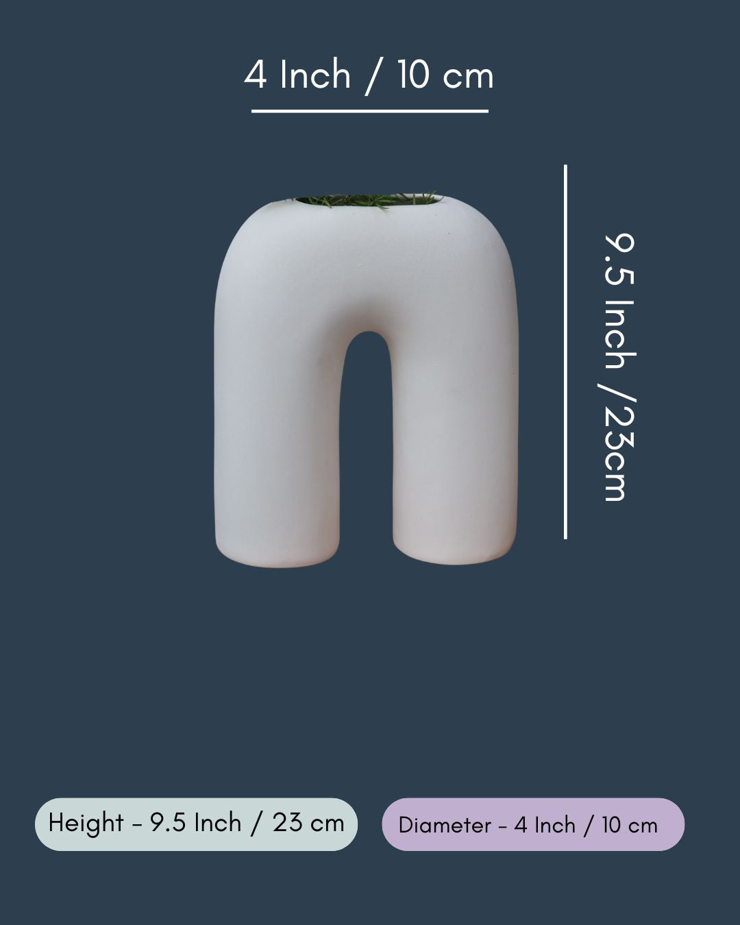 White Leg Vase