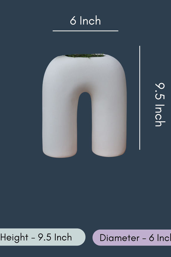 White Leg Vase