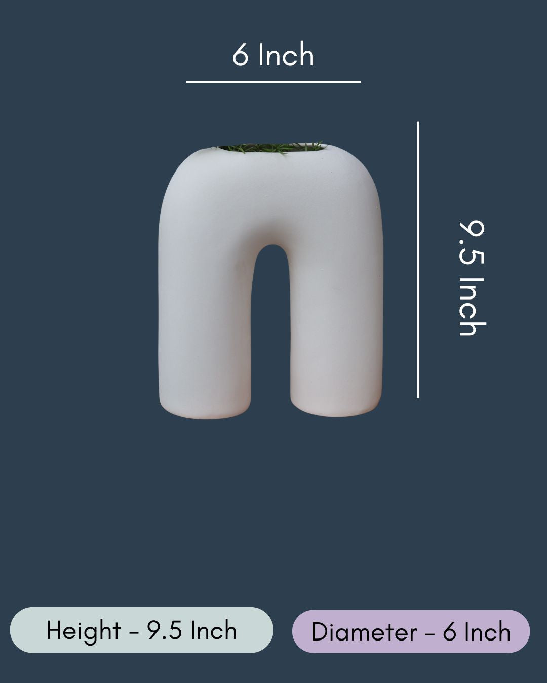 White Leg Vase