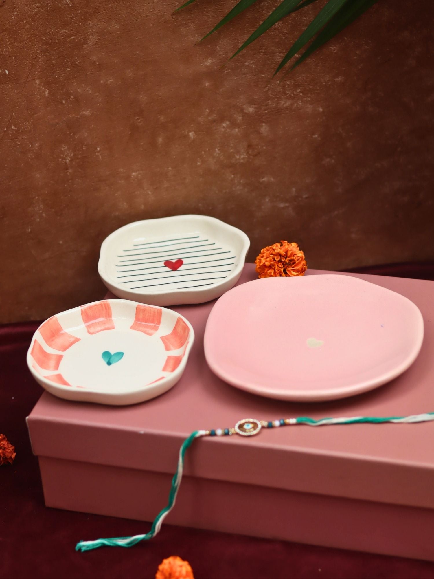 handmade The Heart of Joy Luxe Rakhi Gift Hamper