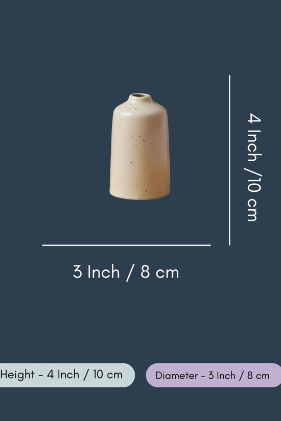 Cream Bud Vase - Tall
