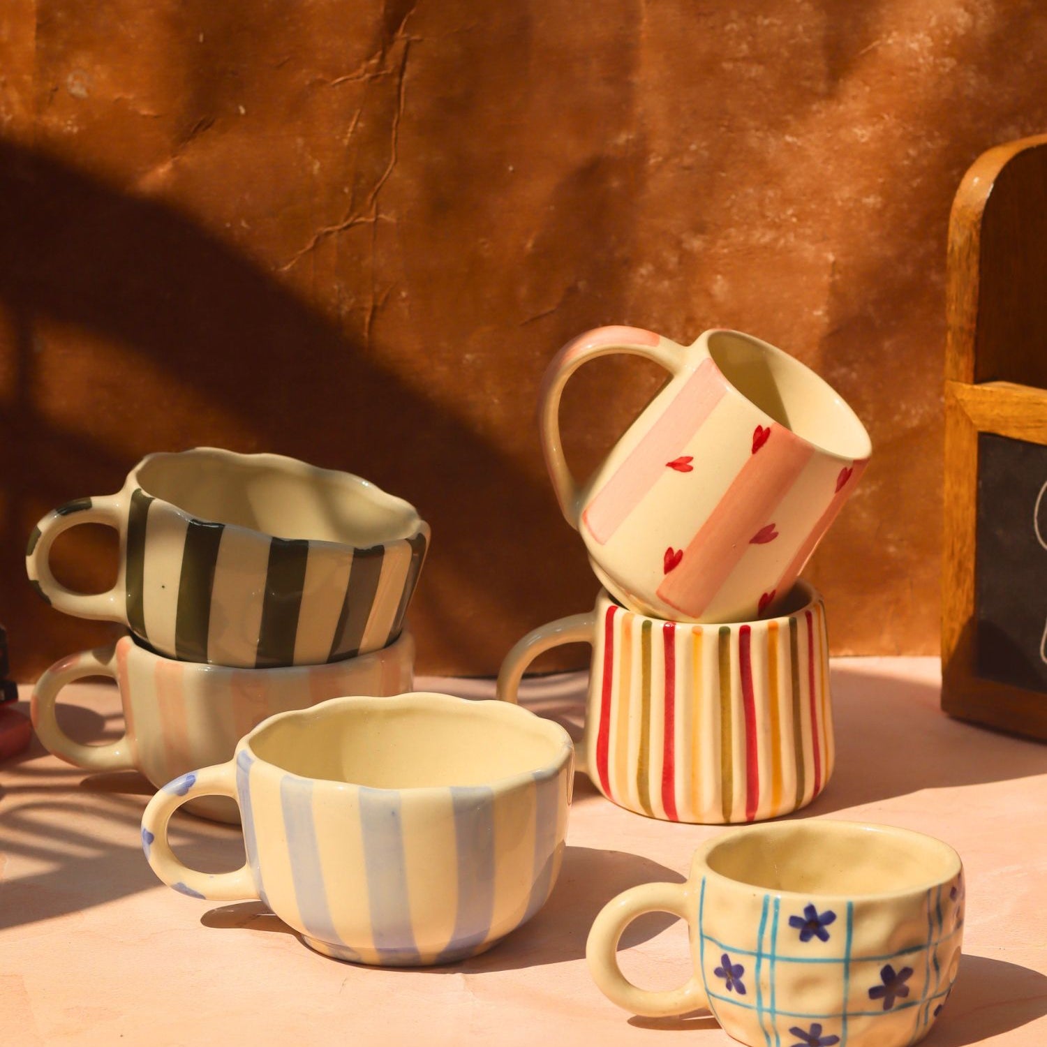 Handmade Set of 6 Mug Mood Combo (for the price of 5)
