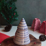 Blue Lined Christmas Tree handmade in india