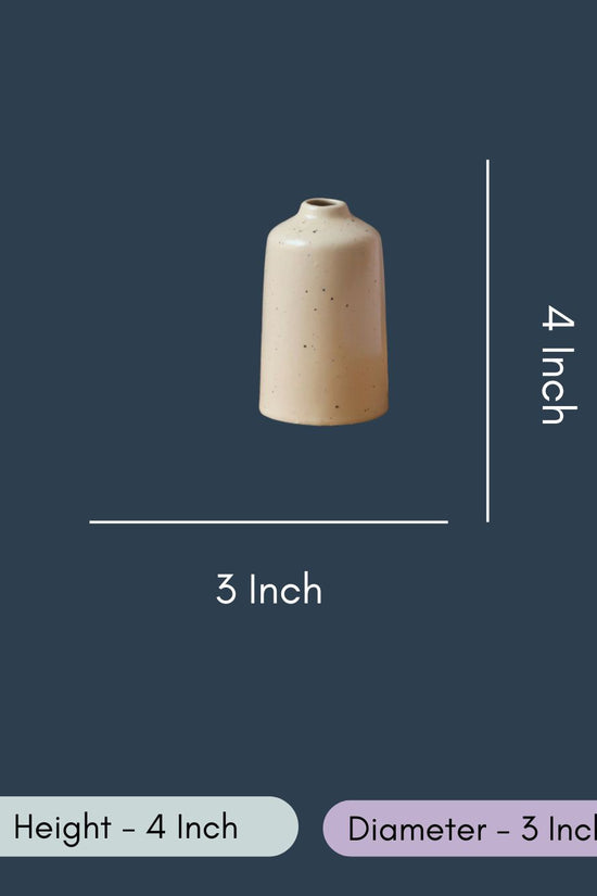 Cream Bud Vase - Tall