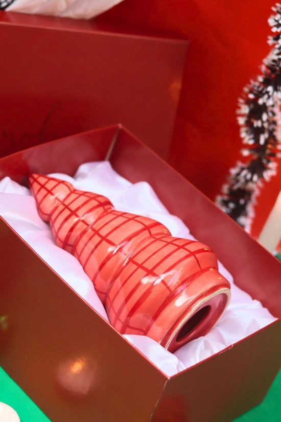 Blush Pink Christmas tree in a Gift Box handmade in India