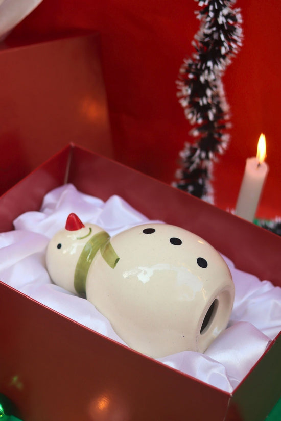 Lead free The Christmas Snowman in a Gift Box