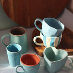 Set of 6 Cloudy Sky Mugs (for the price of 5) handmade in india