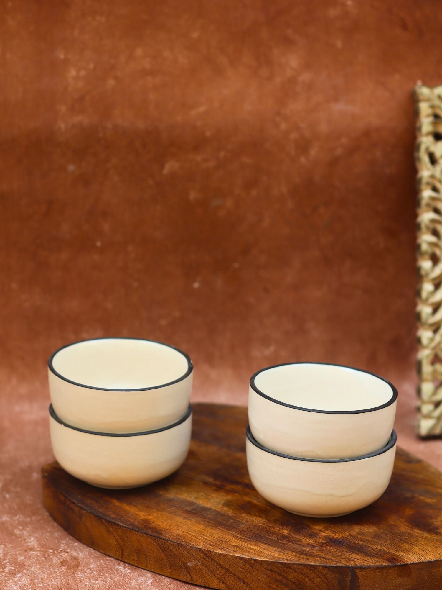 Set of 4 - Basic White Katori with premium quality material