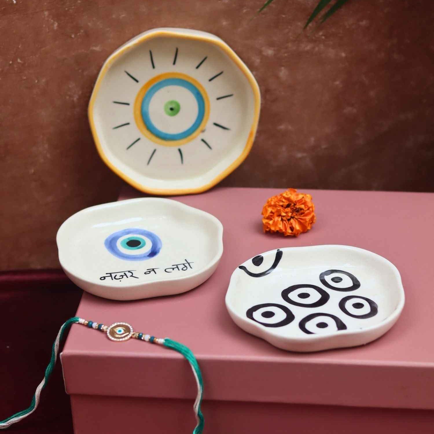 The Nazar Charm Luxe Rakhi Gift Hamper