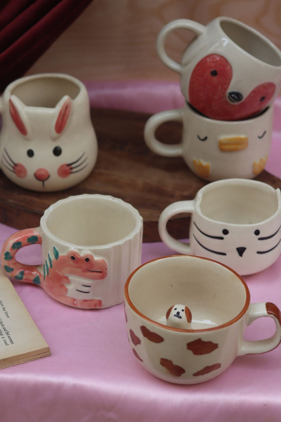 Set of 6 Animal Delight Mugs (for the price of 5) with premium quality material