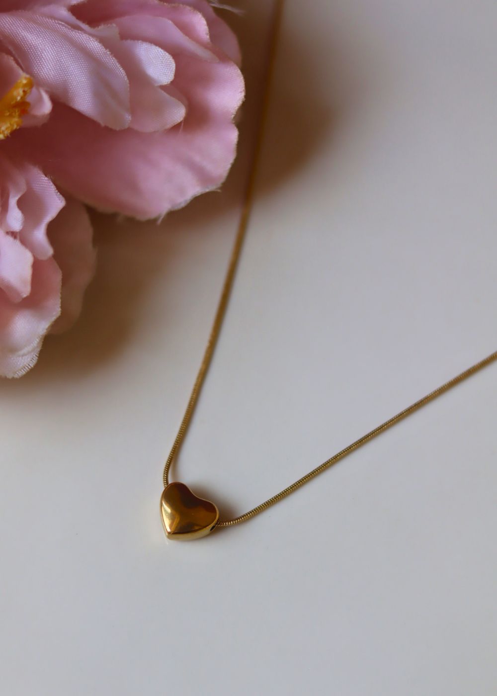 Minimal Heart Necklace handmade with premium quality material