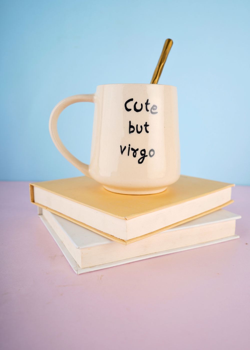 handmade cute but virgo mug 