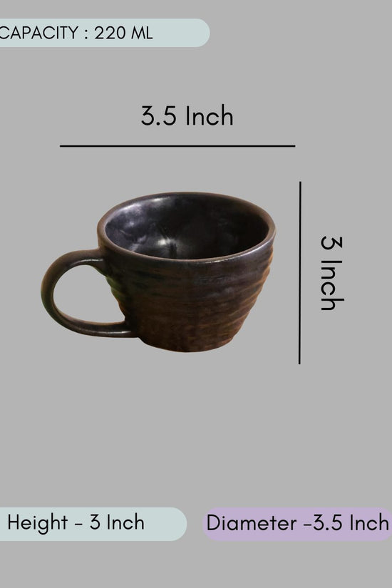 Black Twirl Coffee Mug