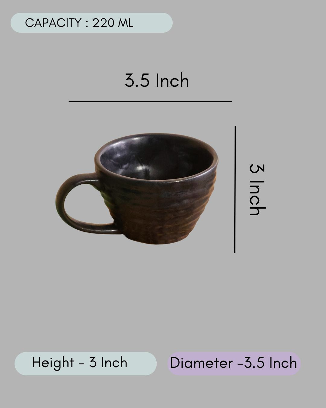 Black Twirl Coffee Mug