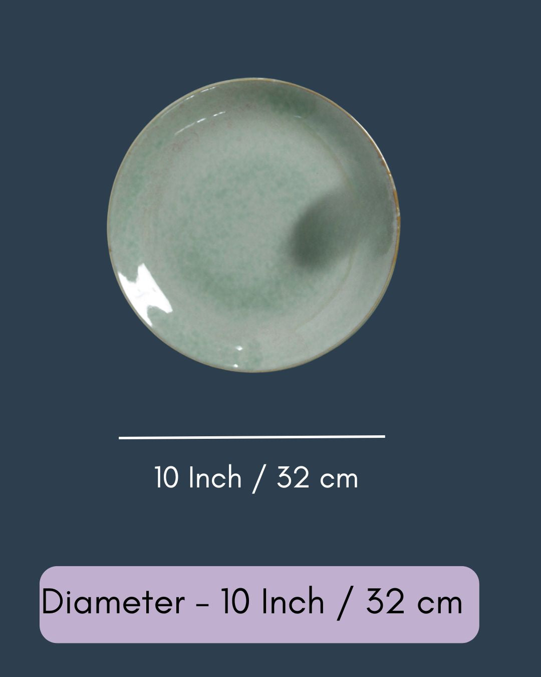 Glossy Green Dinner Plate