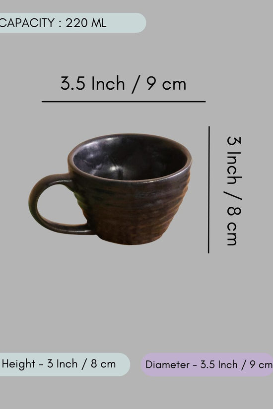 Black Twirl Coffee Mug