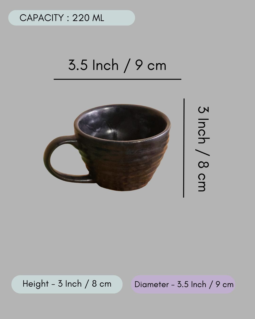 Black Twirl Coffee Mug