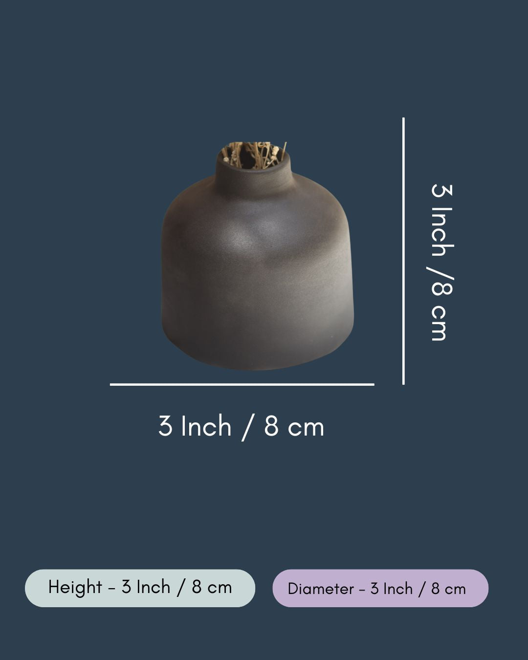 Black Bud Vase - Short