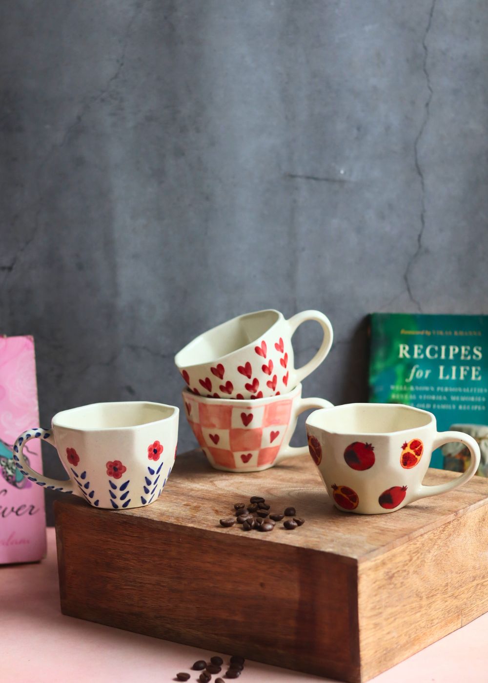 Set of 4 Pinteresty Coffee Mugs with premium quality material