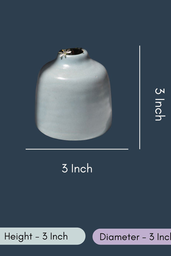 Grey Bud Vase - Short