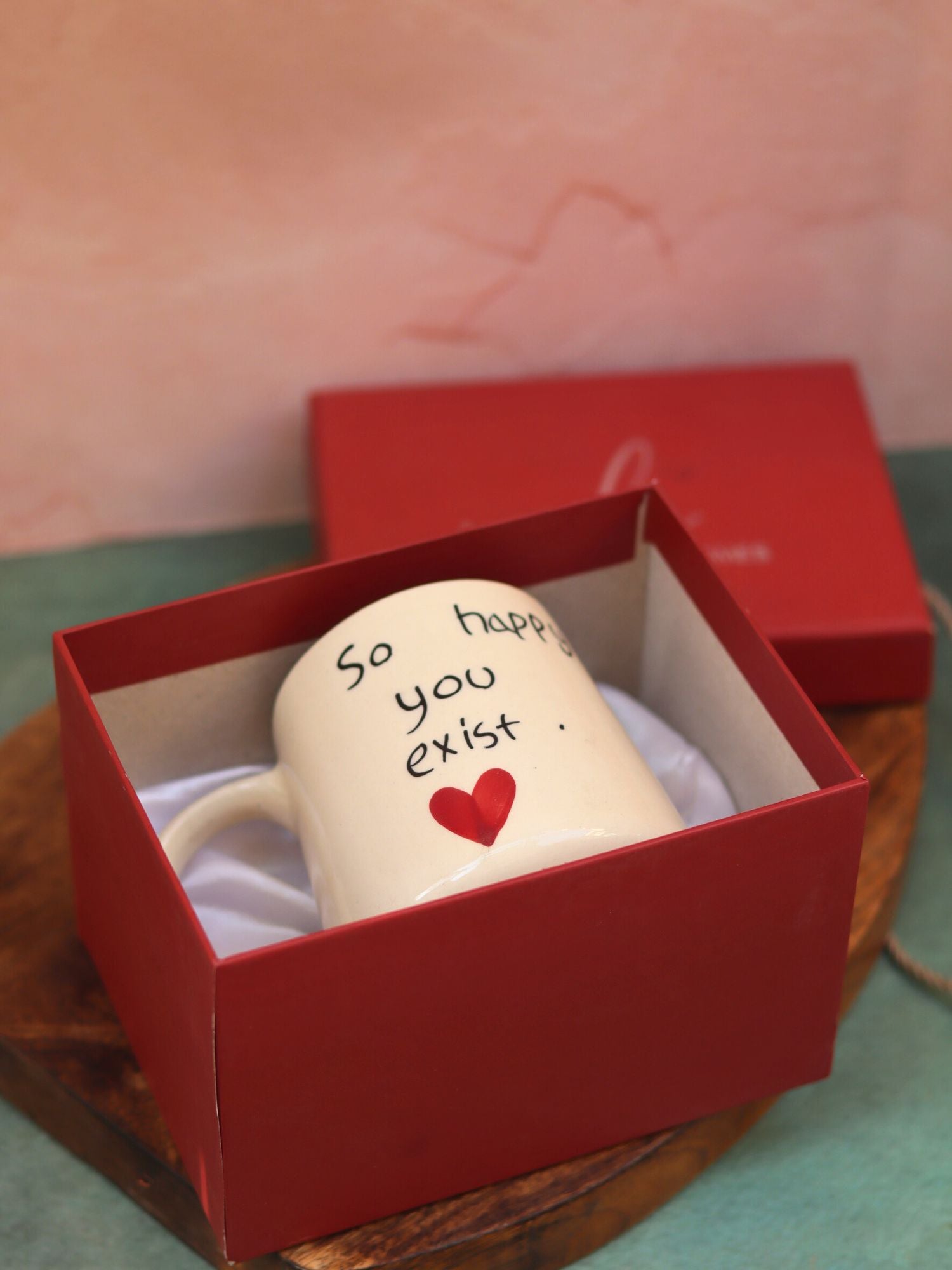 So happy you exist sweetheart mug in a Gift Box with premium quality material