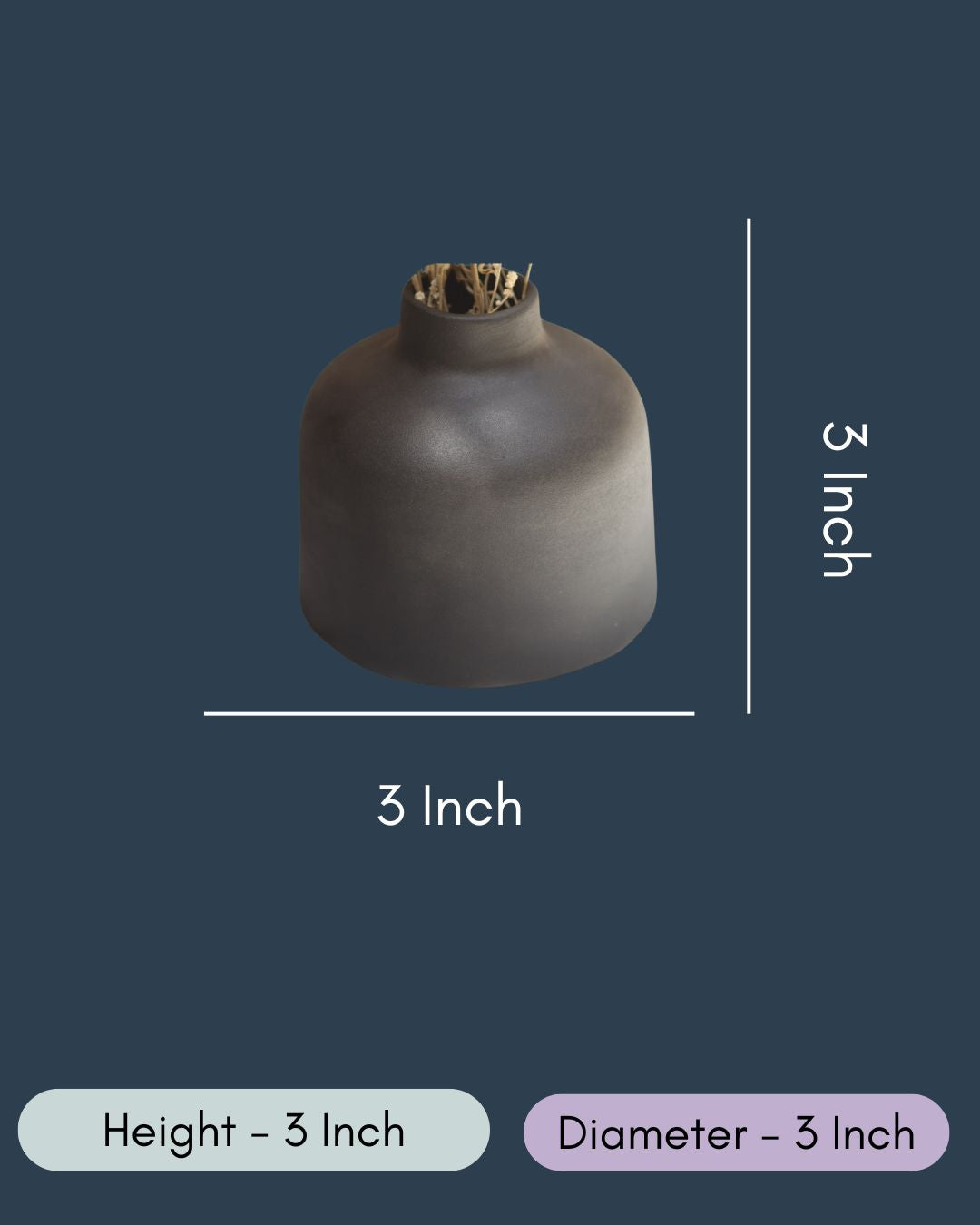 Black Bud Vase - Short