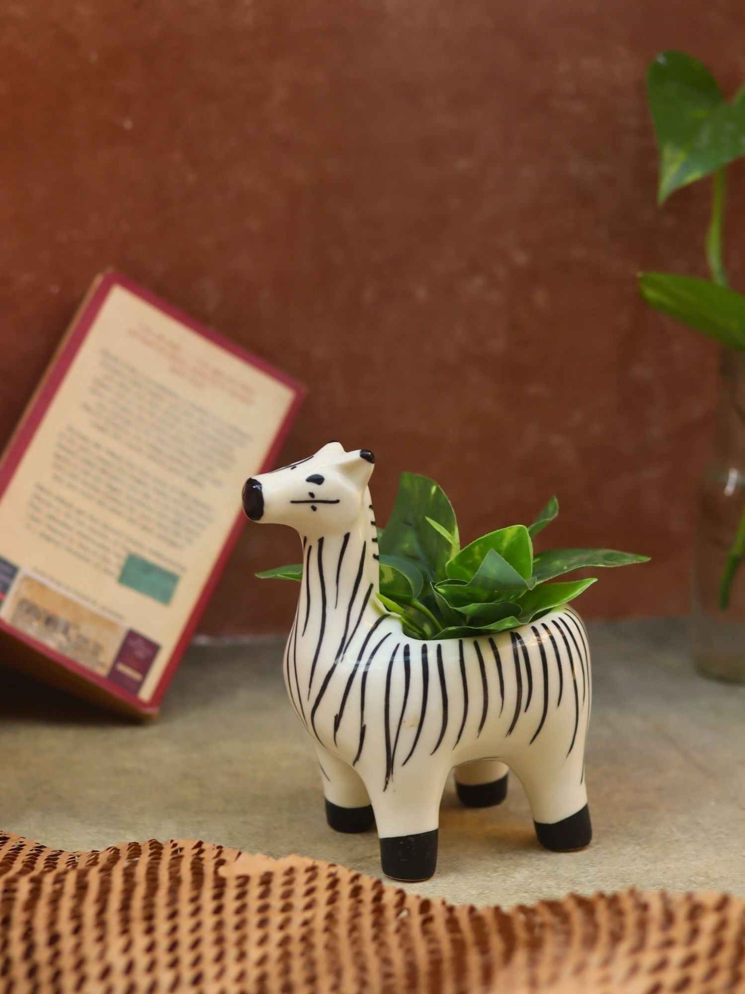 Zebra Planter handmade in India