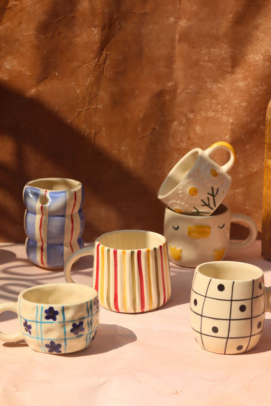 handmade Set of 6 Treat & Sweet Mugs (for the price of 5)