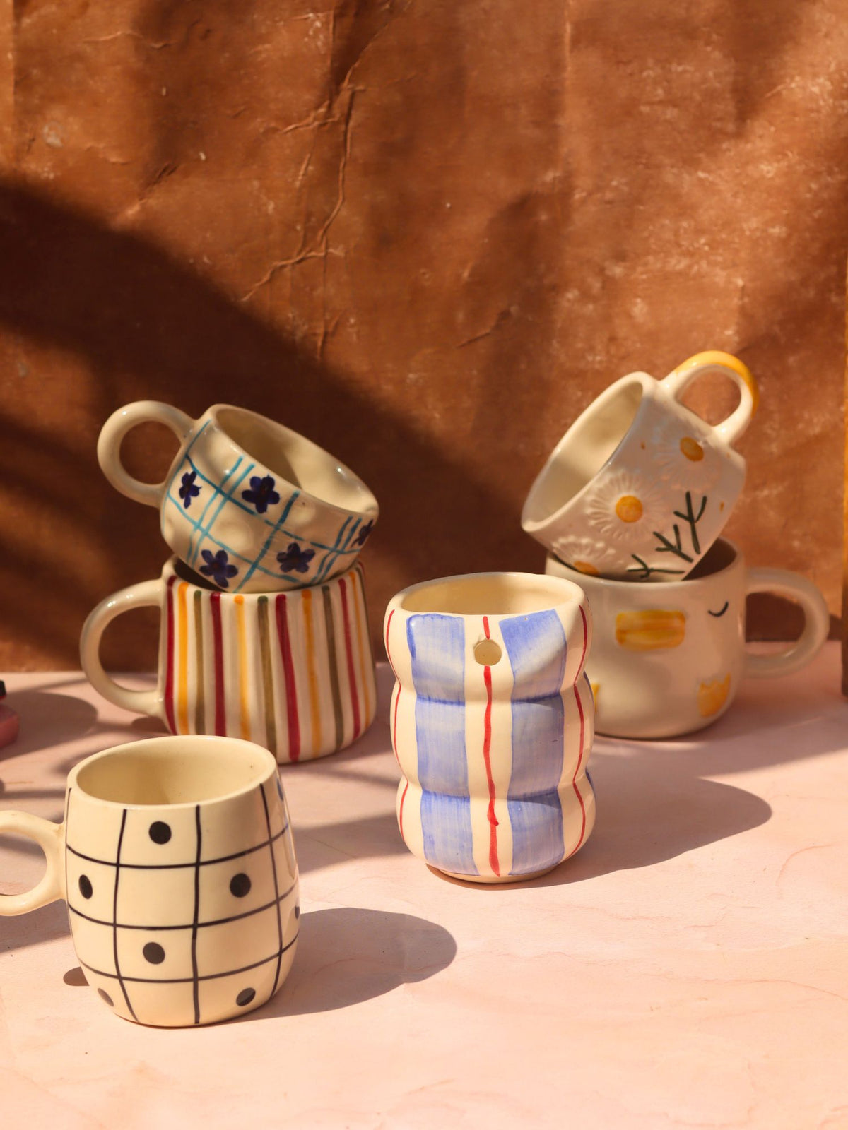 Set of 6 Treat & Sweet Mugs (for the price of 5) made by ceramic
