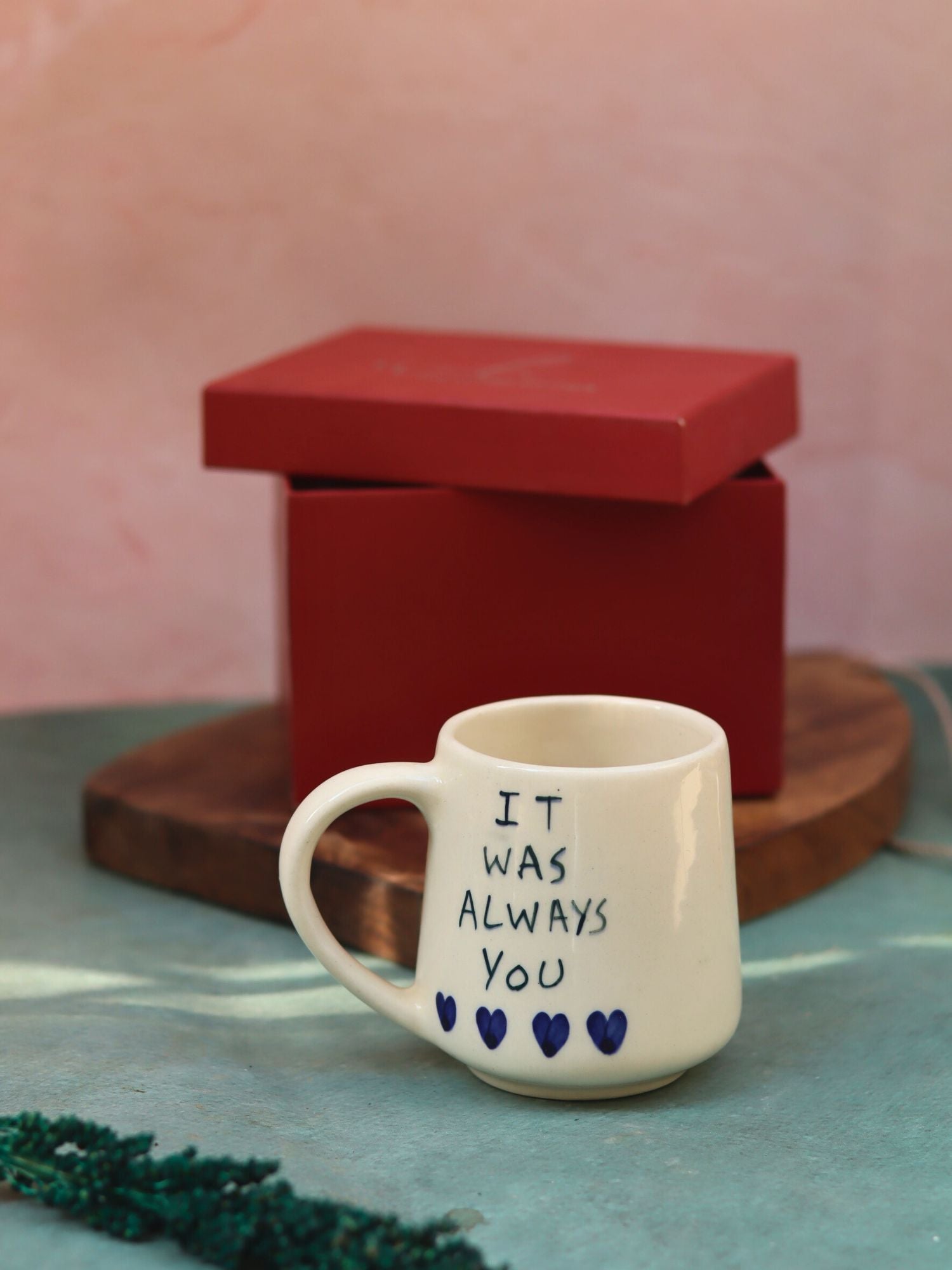 Handmade It was always you mug in a Gift Box