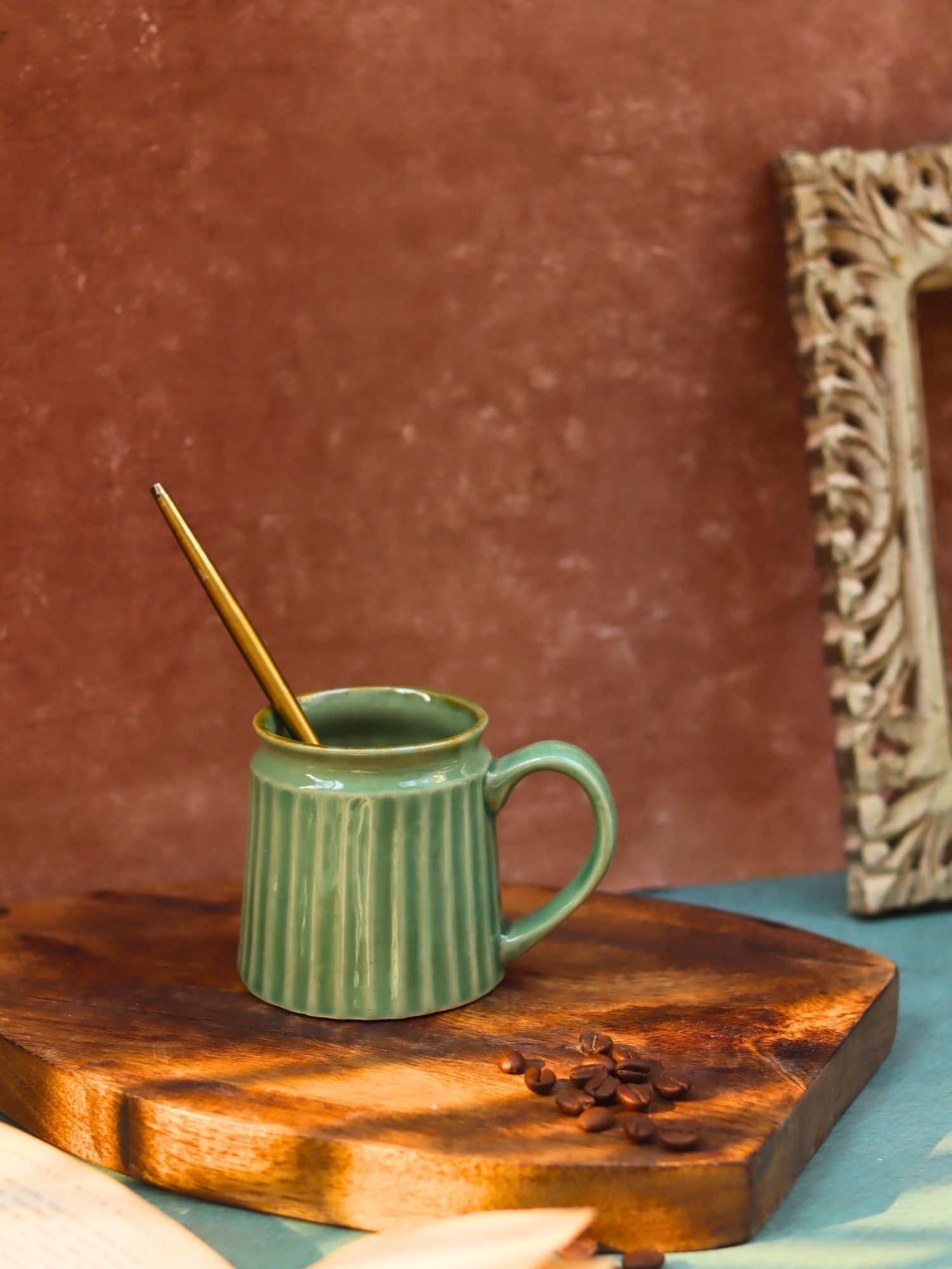 Basil Green Coffee Cup with premium quality material