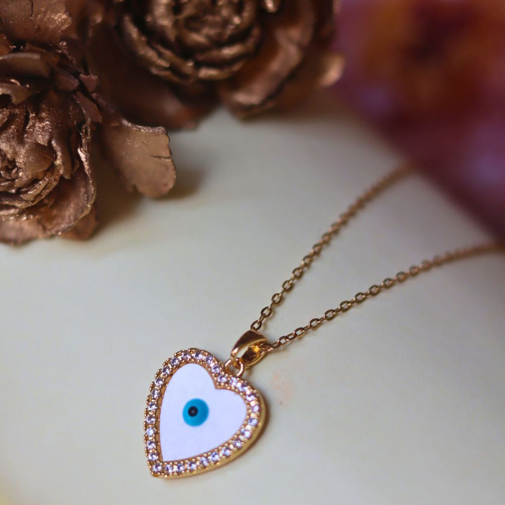 Hypoallergic Nazar na lage necklace