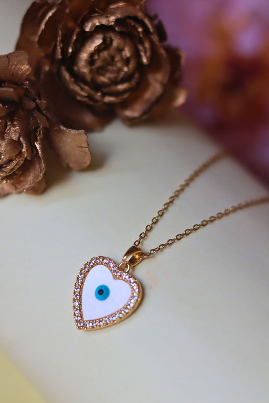 Hypoallergic Nazar na lage necklace