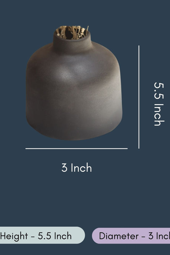 Black Round Vase