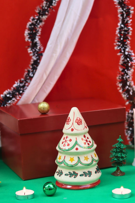 Hand Painted White Christmas tree in a Gift Box with premium quality material