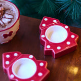 handmade Christmas Tree tea light holder