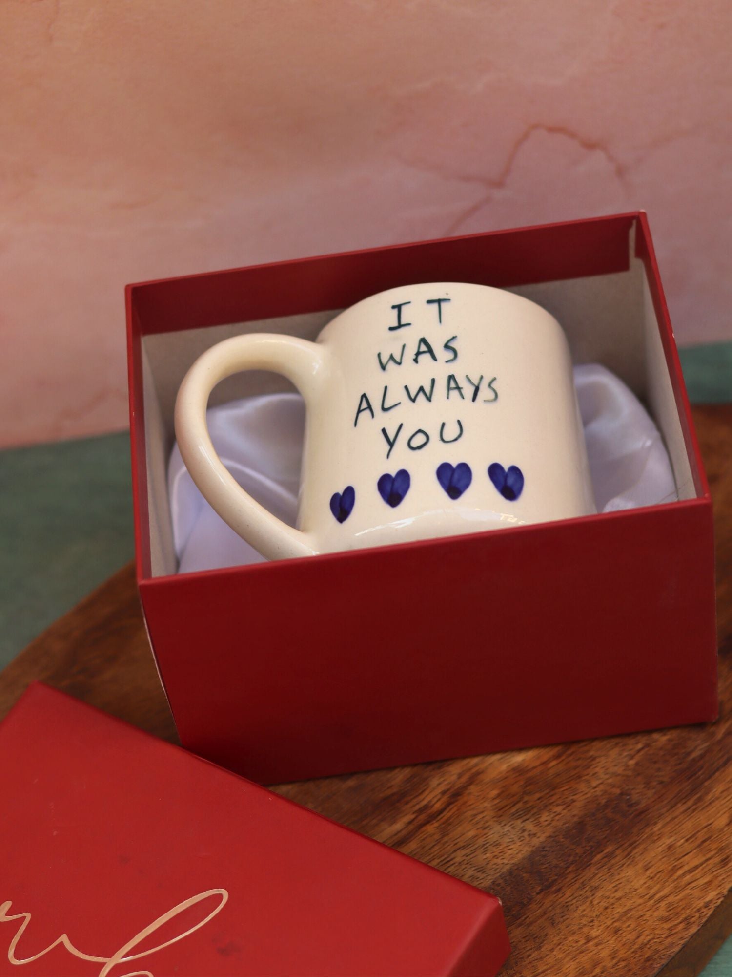 It was always you mug in a Gift Box handmade in India