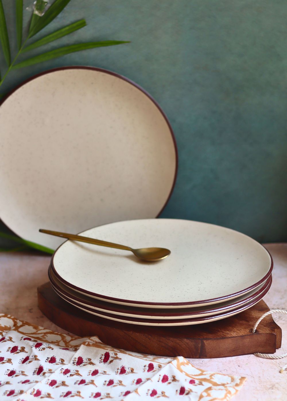 Handmade Set of 4 - Ivory Bliss Dinner Plate