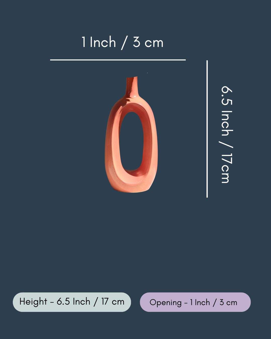 Pink Contour Vase - Short