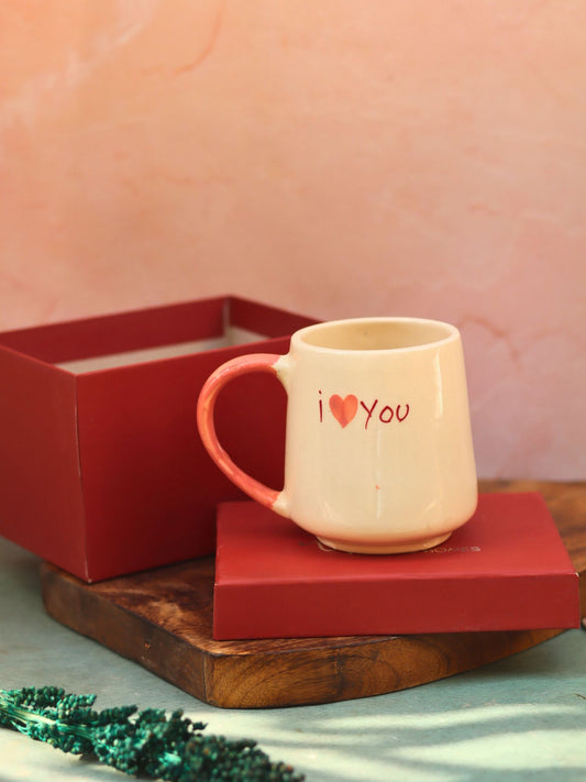 I heart you mug in a Gift Box made by ceramic