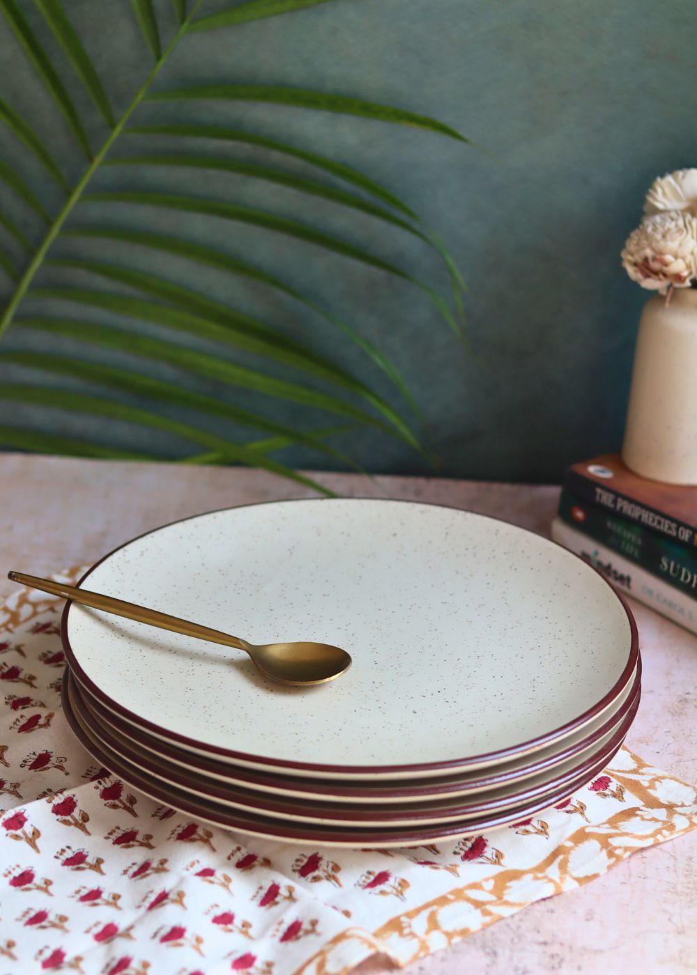 Set of 4 - Ivory Bliss Dinner Plate made by ceramic