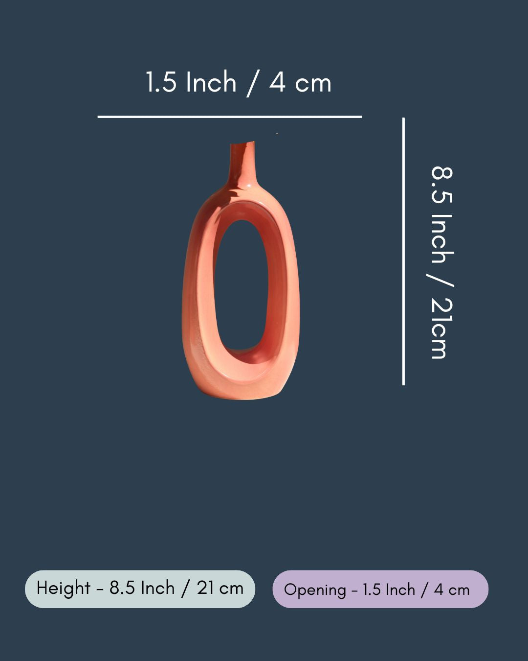 Pink Contour Vase - Mid