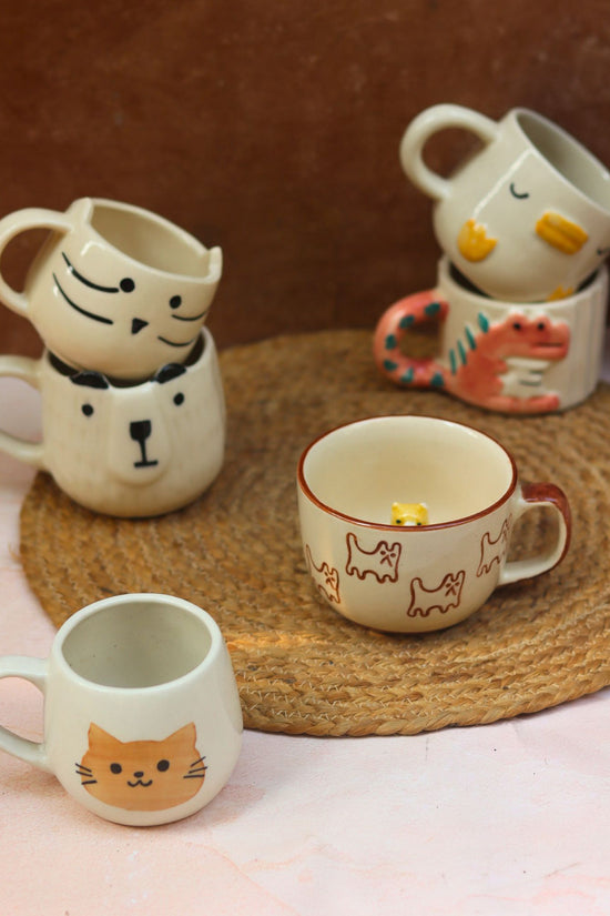Set of 6 Hotselling Pinteresty Mugs (for the price of 5) handmade in India
