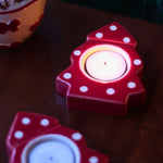 Christmas Tree tea light holder handmade in india