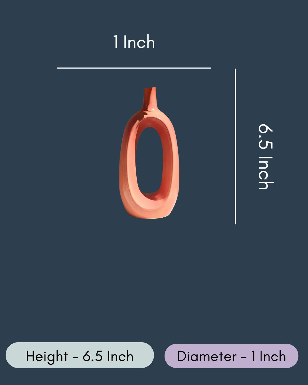 Pink Contour Vase - Short