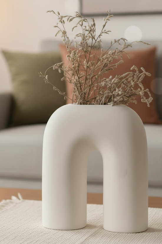 White Leg Vase