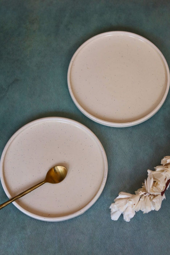 essential white platter handmade in india