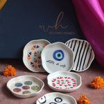 Set of 6 Hotselling Dessert Plates (for the price of 5) Diwali Gift Box handmade in india