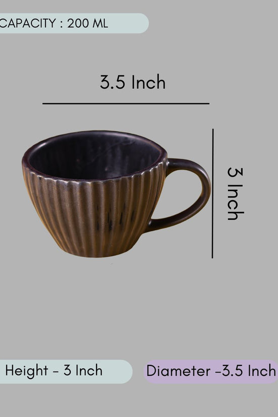Black Striped Coffee Mug
