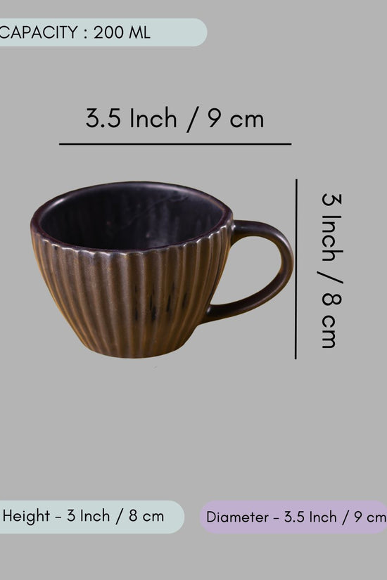 Black Striped Coffee Mug